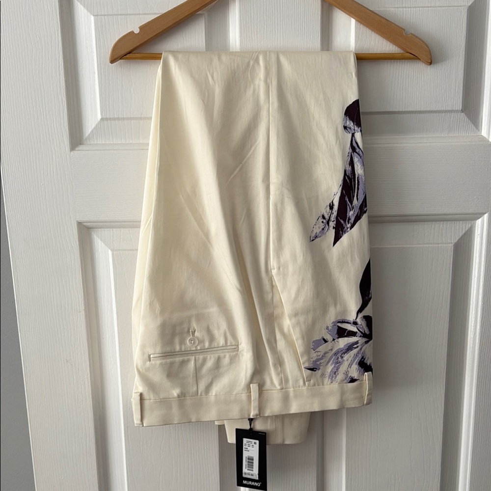 Milano Cream and Purple Artistic Sport Coat - Picture 2 of 5